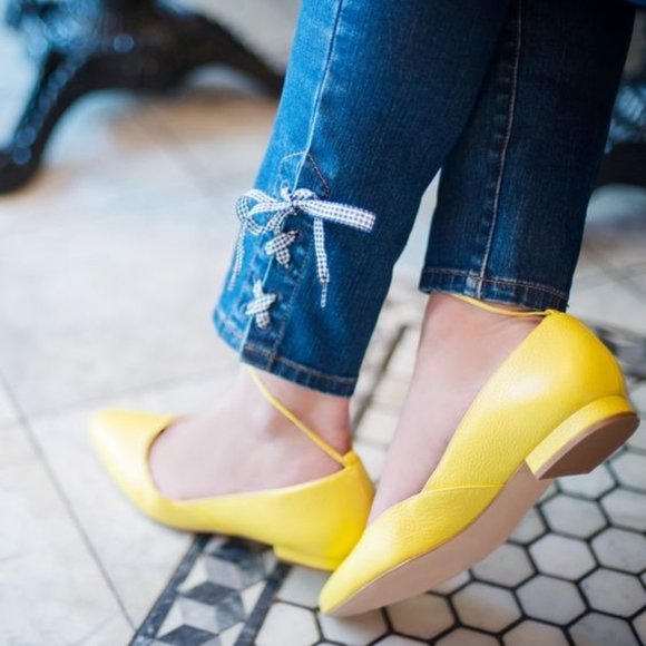 Talbots Shoes - Talbots Leather Edison Ankle-Wrap Tassel Flats